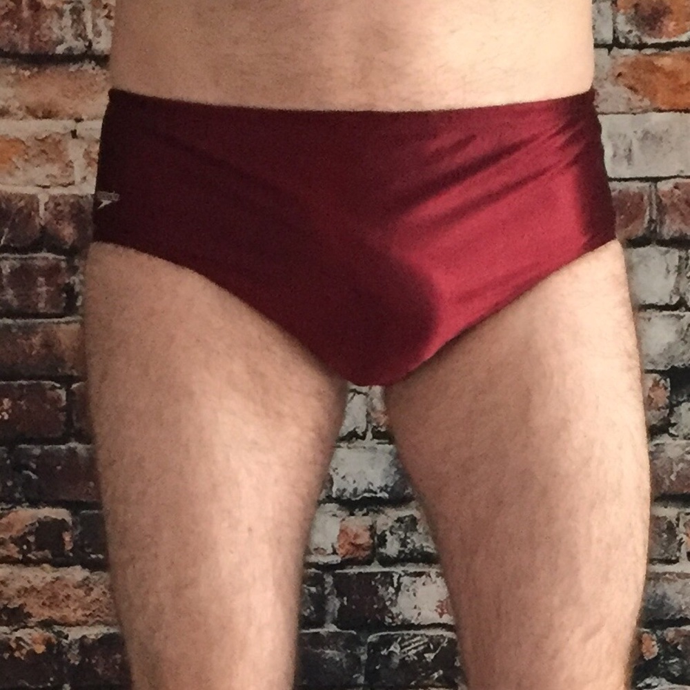 Men’s Speedo Racing brief swim trunks 36 🏊‍♂️